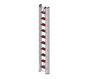 Rope ladder 3x10 rungs without supports, retractable | © MUNK GmbH
