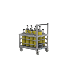 Trolley for oxygen canisters stepped | © MUNK GmbH