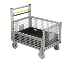 Universal-Rollcontainer Gitterbox mit Einsatzwanne | © MUNK GmbH