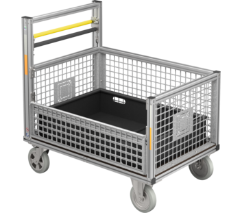 Universal-Rollcontainer Gitterbox mit Einsatzwanne | © MUNK GmbH