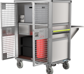 Mobile container safety railing view 2 | © MUNK GmbH