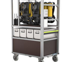 Rollcontainer Atemschutz Doppelflaschengeräte | © MUNK GmbH