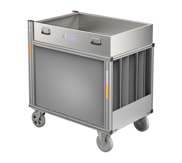 Attachment box aluminium w. RC hose, with bays | © MUNK GmbH