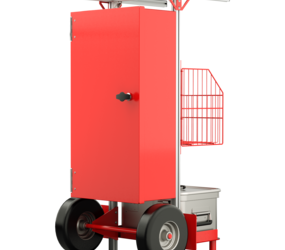 SafeCaddy® "Mobile fire alarm system" without loading, back | © MUNK GmbH