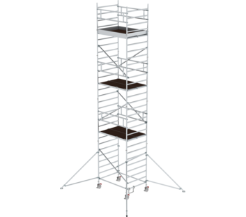 Mob. scaff 1.35x1.80m w. outr. & db.pf, pfh 7.35m | © MUNK GmbH