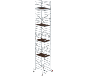 Folding scaff. 1.35x1.80m, Chass. bar & double pf, pf H=9.45m | © MUNK GmbH
