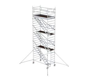 Mob. scaf. 1.35x2.45 m,incl. asc/outr.pf H=6.35 m | © MUNK GmbH