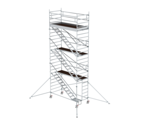 Mob. scaf. 1.35x3.0 m,incl. asc/outr. pf H=6.35 m | © MUNK GmbH