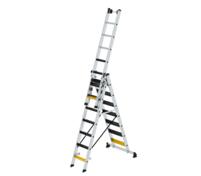 Multi-purpose ladder with steps, 3-section | © MUNK GmbH