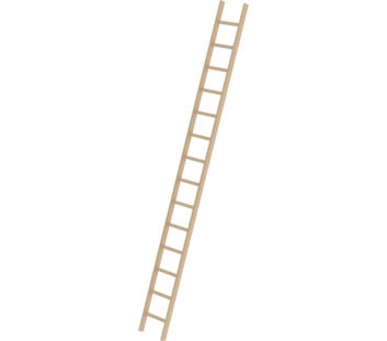 Straight ladder wood w/o stabiliser, 14 rungs | © MUNK GmbH
