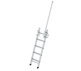 Step str. ladder, truck w. exit side-rail on right | © MUNK GmbH