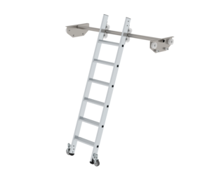 Regalleiter fahrbar für Doppelregal, 6 Stufen | © MUNK GmbH