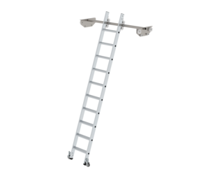 Regalleiter fahrbar für Doppelregal, 10 Stufen | © MUNK GmbH