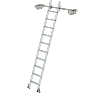 Regalleiter fahrbar für Doppelregal, 10 Stufen | © MUNK GmbH