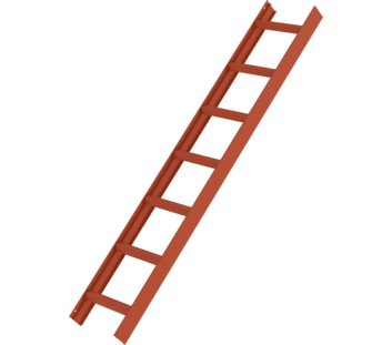 Dachleiter Rot, 7 Sprossen | © MUNK GmbH