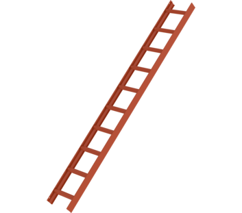Dachleiter Rot, 10 Sprossen | © MUNK GmbH