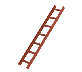 Dachleiter Rotbraun, 7 Sprossen | © MUNK GmbH