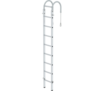 Sprossen-Mast-Hängeleiter, 2,70m, 8 Sprossen | © MUNK GmbH