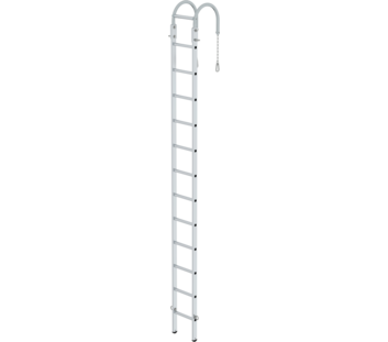 Sprossen-Mast-Hängeleiter, 3,82m, 12 Sprossen | © MUNK GmbH