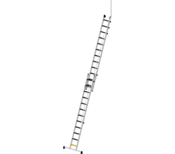 Stufen-Seilzugleiter 2-teilig mit nivello Traverse | © MUNK GmbH
