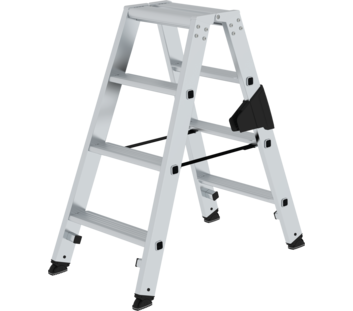 Stufen-Stehleiter beidseitig begehbar steckbar 2x4 Stufen | © MUNK GmbH