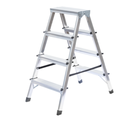 Household ladder, double-sided access, 2x4 steps | © MUNK GmbH