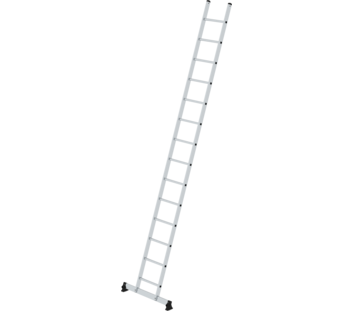 Straight ladder w. nivello stabiliser, 14 rungs | © MUNK GmbH