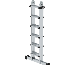 Telescopic ladder 4-sec. with stabiliser, 4x6 rgs | © MUNK GmbH