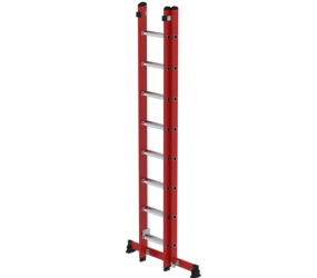 Sprossen-Schiebeleiter 2-teilig GFK / Alu 2x8 Sprossen | © MUNK GmbH