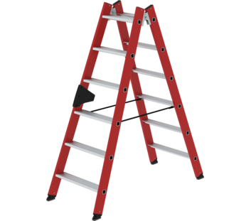 Stehleiter beidseitig begehbar GFK/Alu, 2x6 Stufen | © MUNK GmbH
