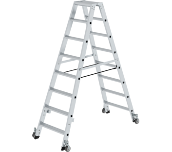 Double-sided ladder, 2-sided acc w.castors 2x8 st. | © MUNK GmbH