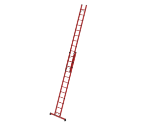 2-section GRP rung extension ladder with nivello® traverse 2x12 rungs | © MUNK GmbH