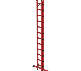 2-section GRP rung extension ladder with nivello® traverse 2x12 rungs | © MUNK GmbH