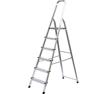 Household ladder, single-sided access, 6 steps | © MUNK GmbH
