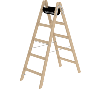 Échelle double à barreaux en bois, 2 x 5 barreaux | © MUNK GmbH