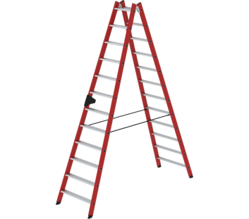 Double-sided ladder, 2-sid. acc.RFG/alu 2x12 steps | © MUNK GmbH