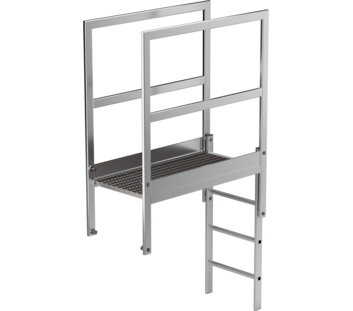 Passerelle pr acrotère alu brut, longueur 1200mm  | © MUNK GmbH