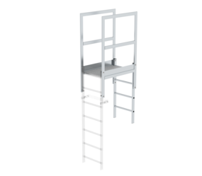 Passerelle pr acrotère alu brut, longueur 930mm  | © MUNK GmbH