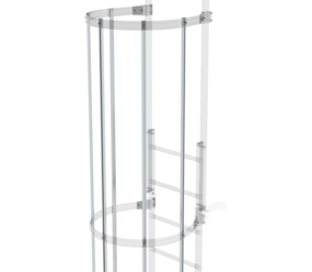 Montant de crinoline 3000mm, en aluminium brut | © MUNK GmbH