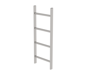 Shaft ladder, st.stl. V4A, 400 mm clearance 4 rgs | © MUNK GmbH