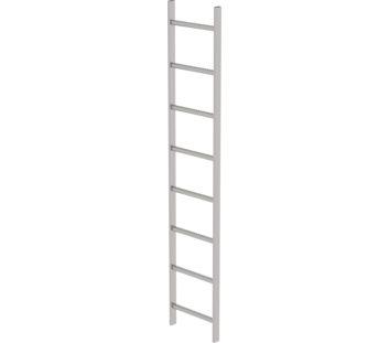 Shaft ladder, st.stl. V4A, 400 mm clearance 8 rgs | © MUNK GmbH