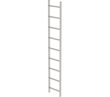 Shaft ladder, st.stl. V4A, 400 mm clearance 9 rgs | © MUNK GmbH