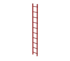 Shaft ladder RFG 300 mm clear width, 10 rungs | © MUNK GmbH