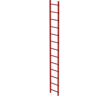 Shaft ladder RFG 400 mm clear width, 13 rungs | © MUNK GmbH