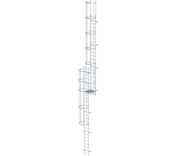 Mehrz. Steigleiter m. Rückensch. Alu bl., 12,96m | © MUNK GmbH