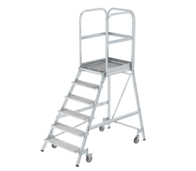 Plat.stairs,1-sid.acc. spr-load.cast.stl.grat,6 st | © MUNK GmbH