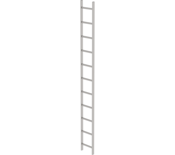 Shaft ladder, st.stl. V4A, 300 mm clearance 11 rgs | © MUNK GmbH