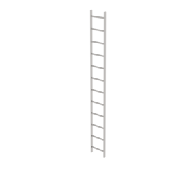 Shaft ladder, st.stl. V4A, 400 mm clearance 12 rgs | © MUNK GmbH