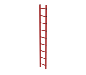 Shaft ladder RFG 300 mm clear width, 9 rungs | © MUNK GmbH