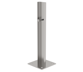 Foot plate for floor installation, stainless steel | © MUNK GmbH